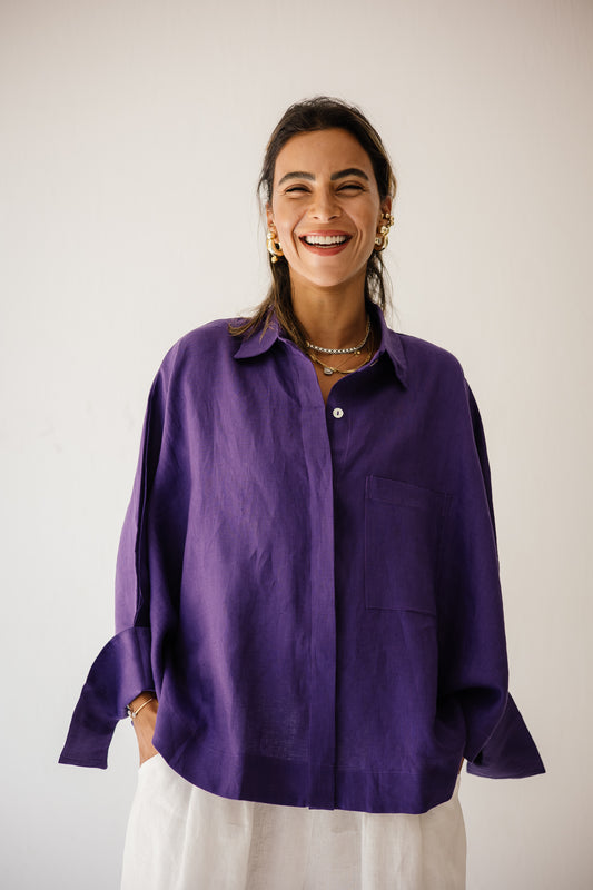 Butterfly Shirt In Purple