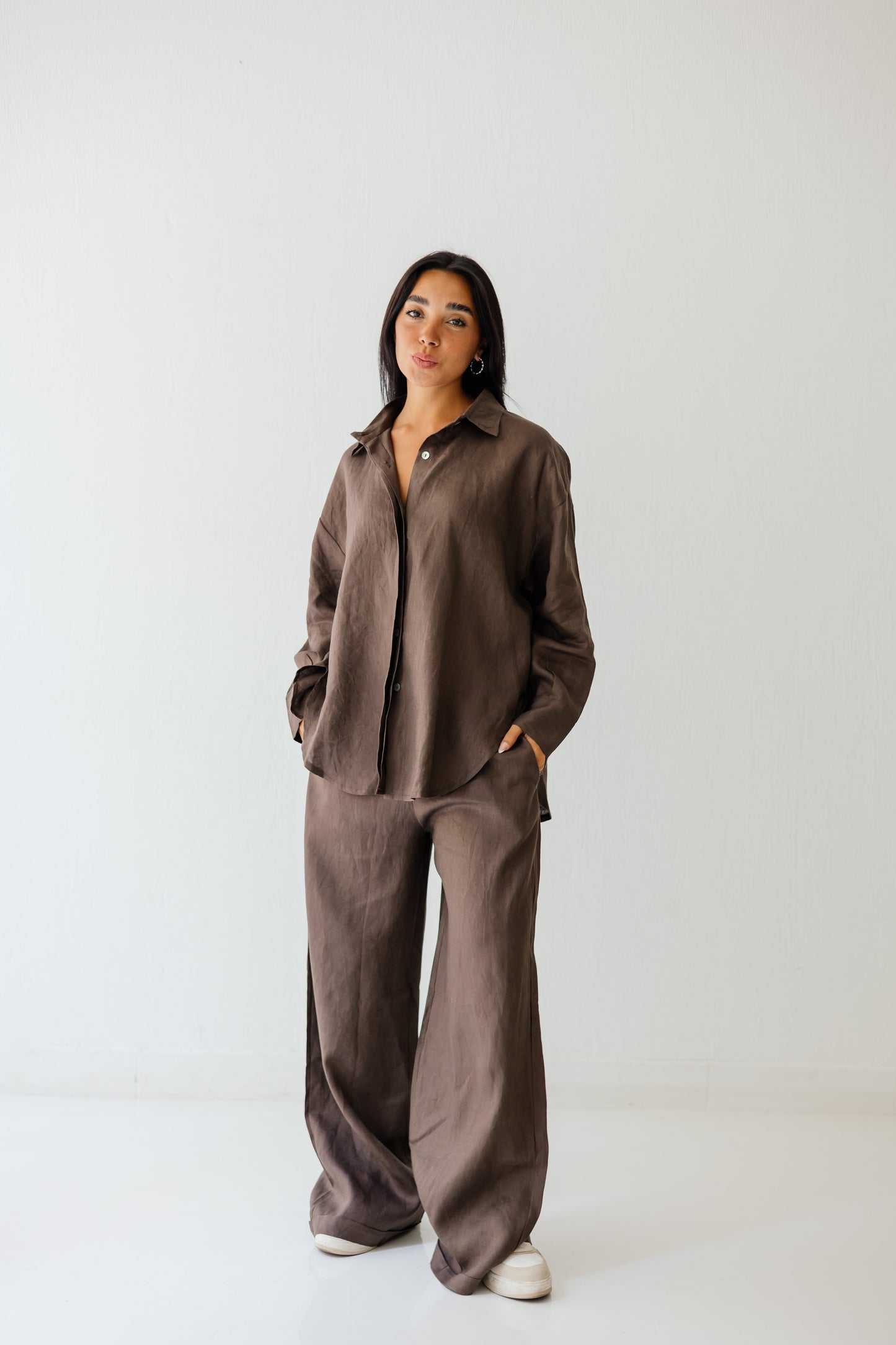 Basic Pant In Brown