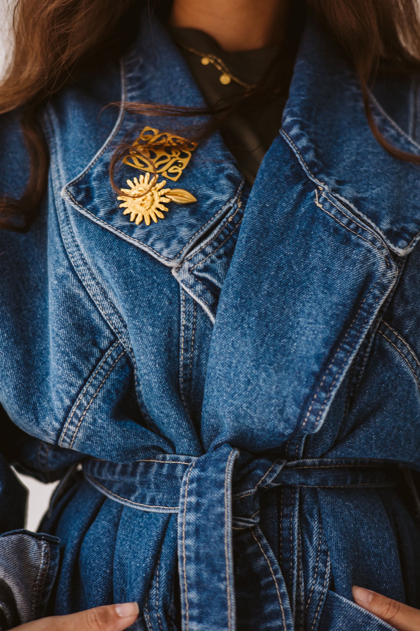 Love In Denim Jacket In Blue