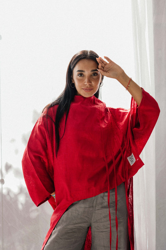 Side To Side Top In Red