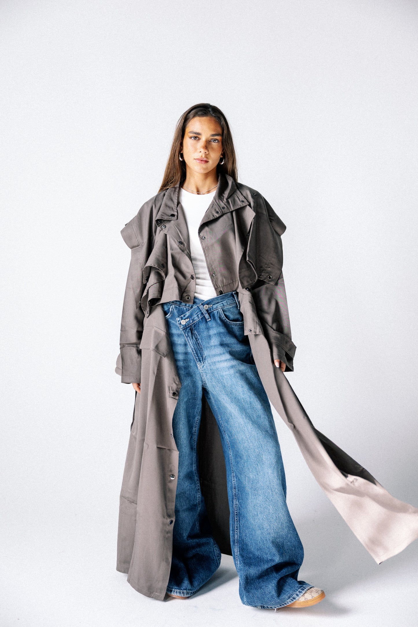 Jouzoor tensile coat in brown