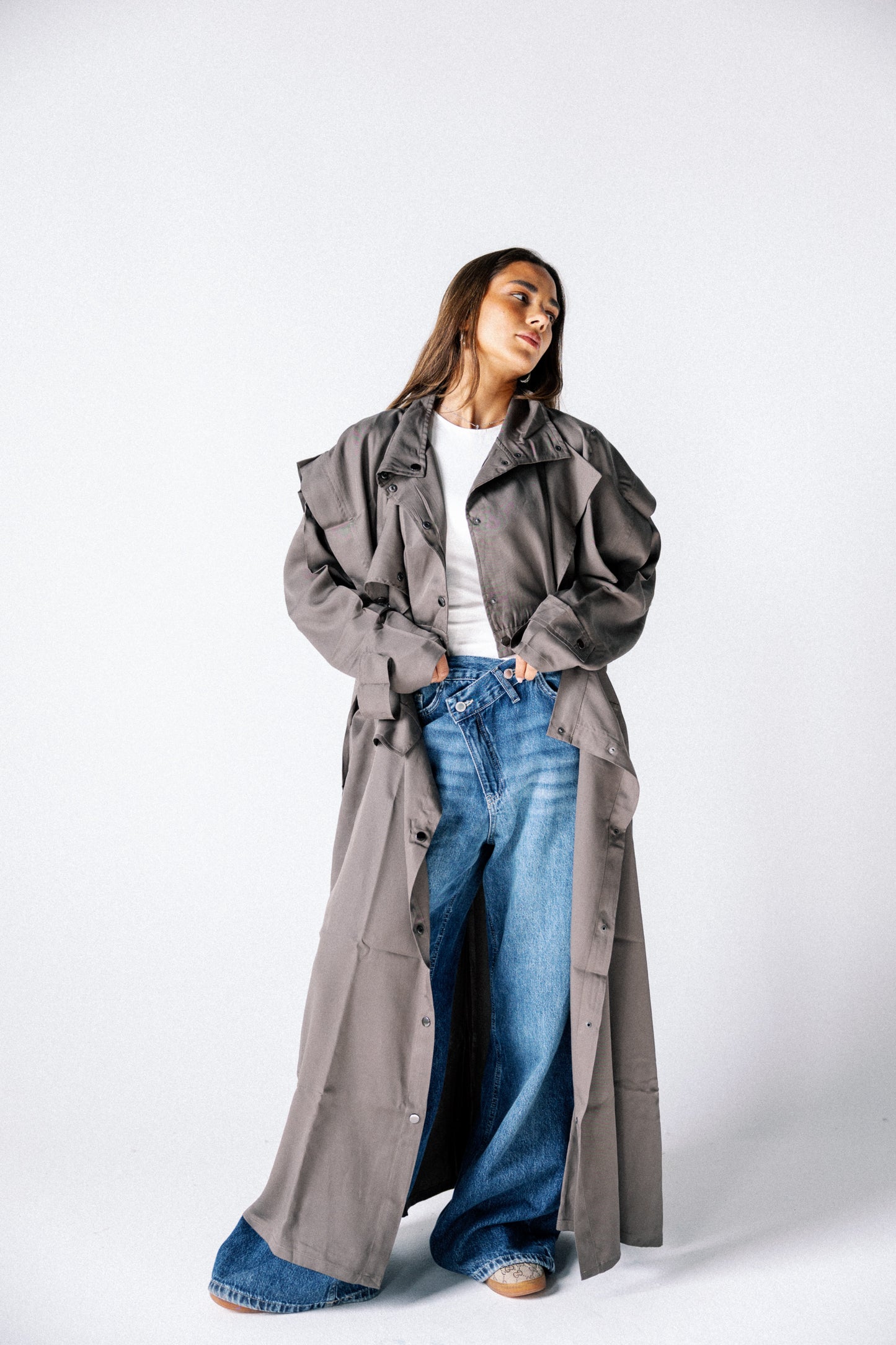 Jouzoor tensile coat in brown