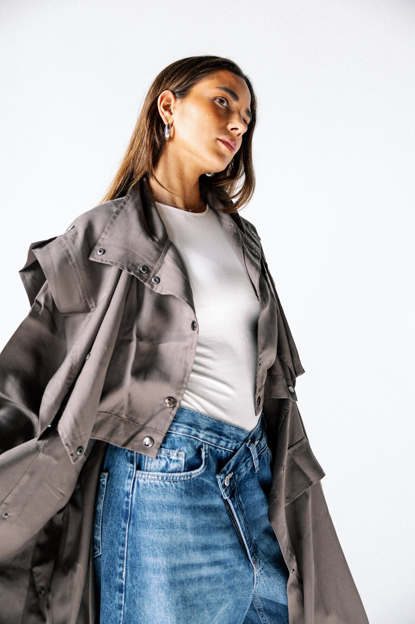 Jouzoor tensile coat in brown