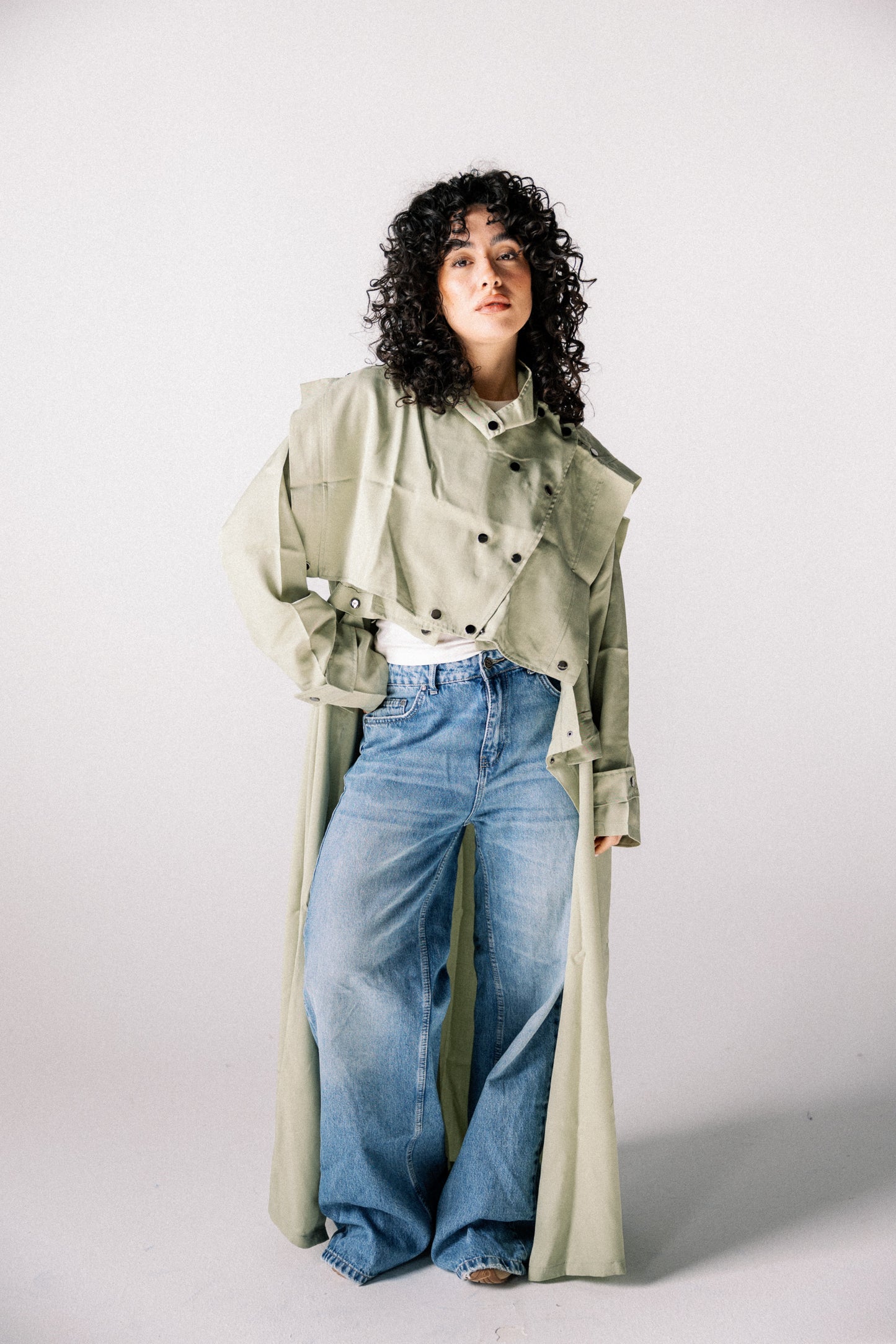 Jouzoor tensile coat in mint