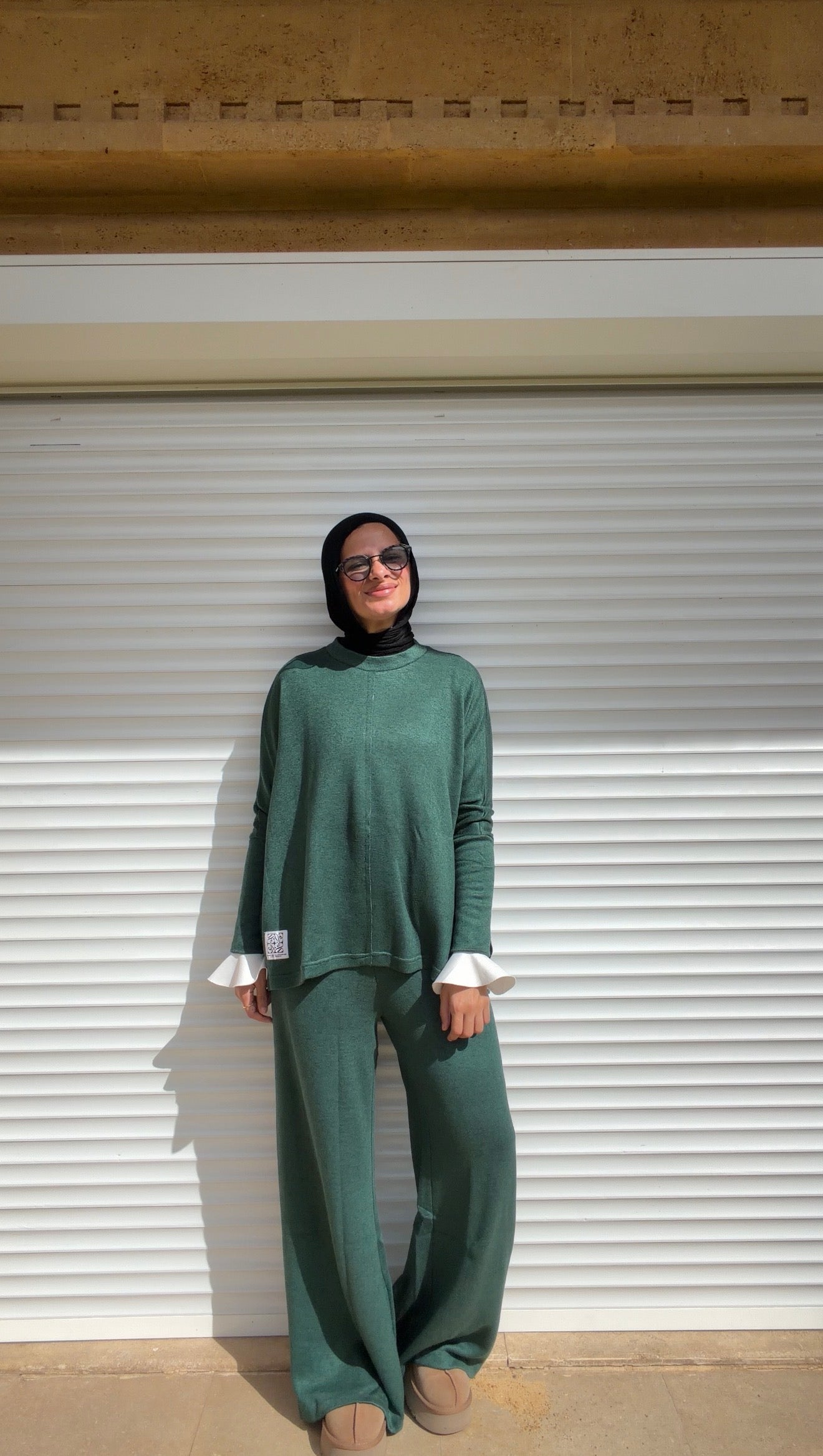 Basic Wool Set In Green