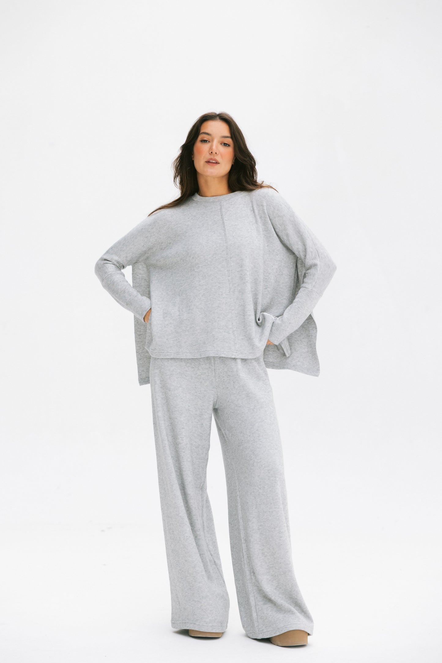 Basic wool set in grey