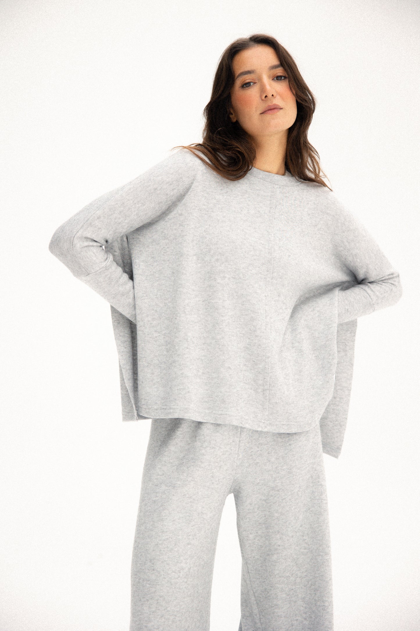 Basic wool set in grey