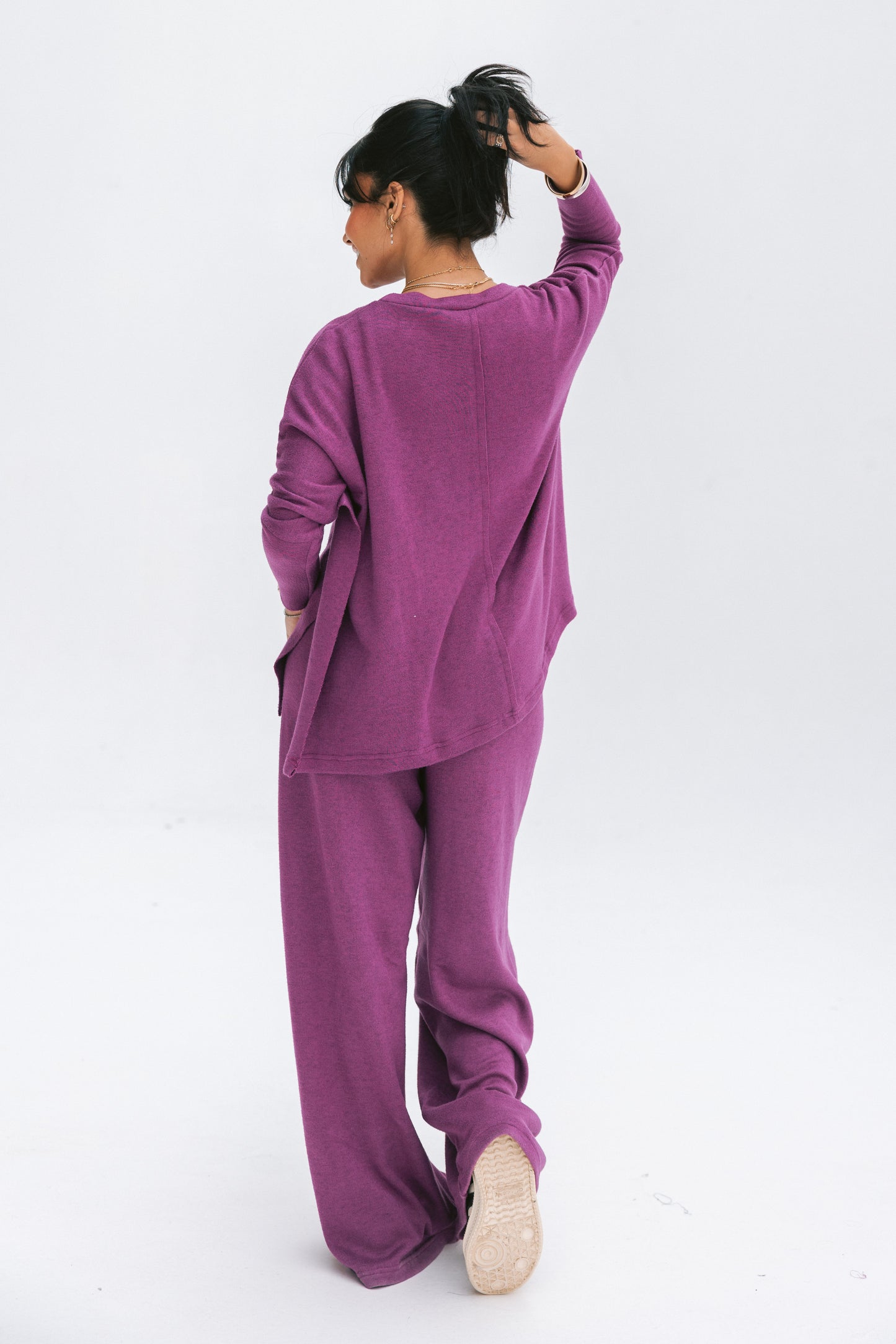 Basic wool set in fuchsia