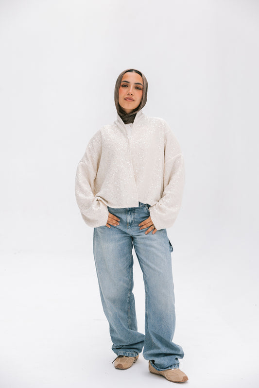 Bling Bling Kimono In creamy