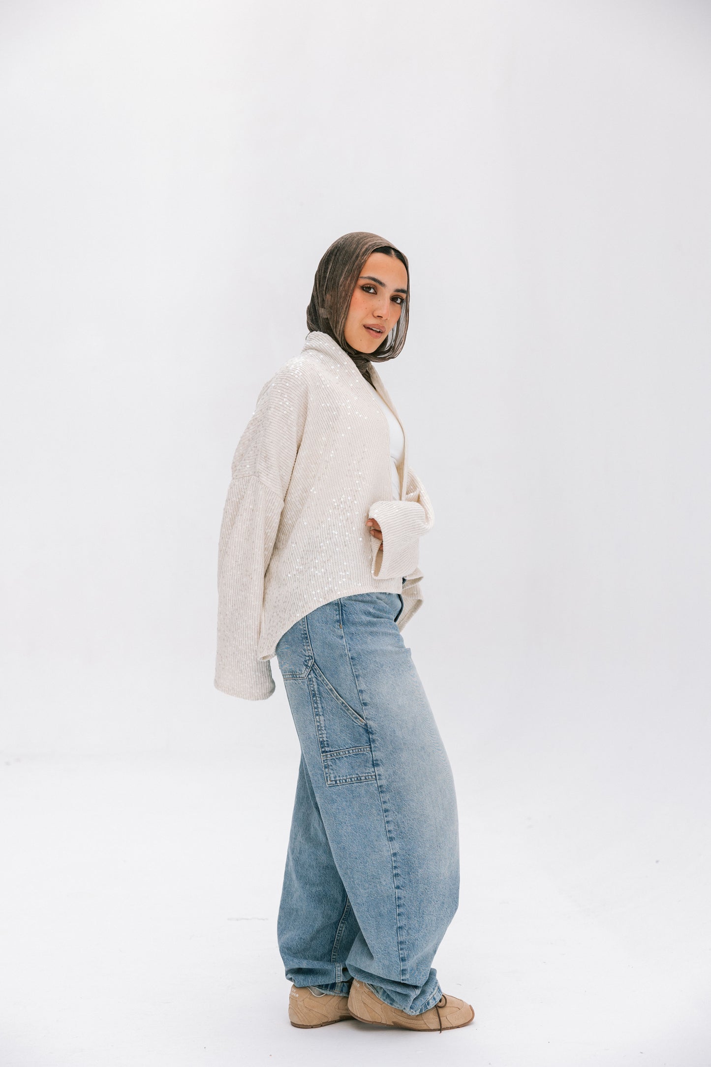 Bling Bling Kimono In creamy
