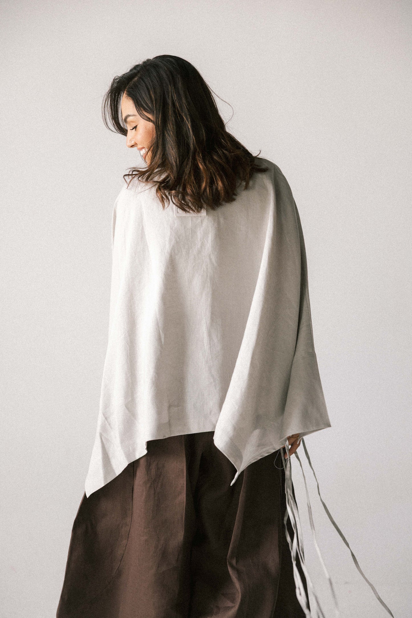 Fringes shirt in griesh