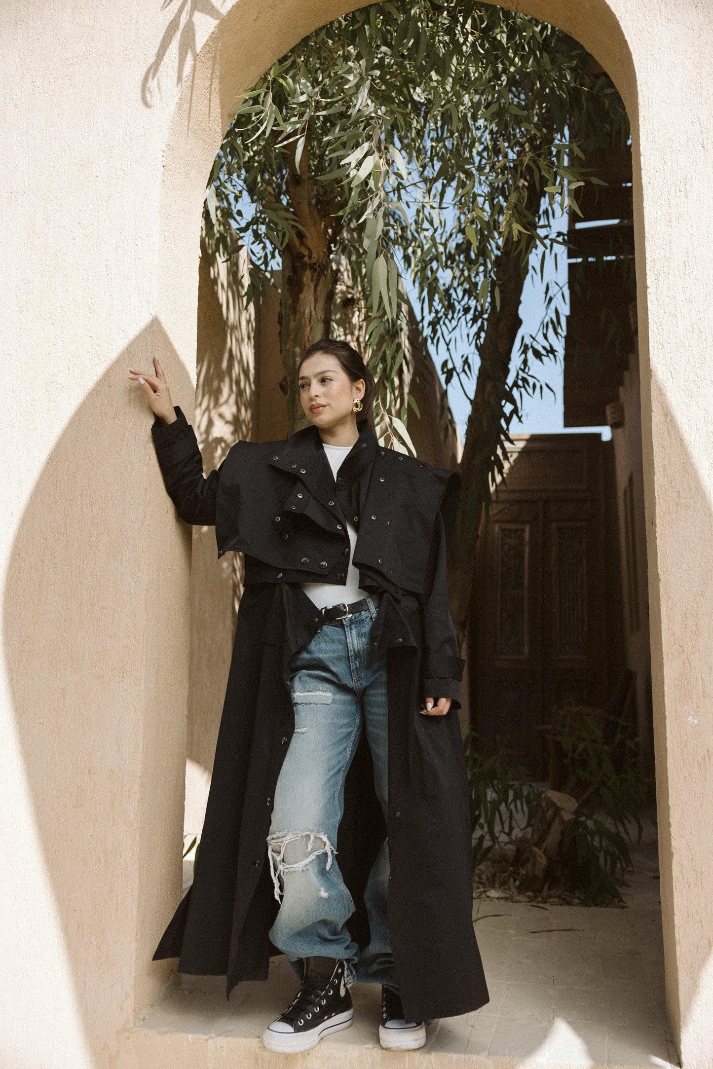 Jouzoor Coat In Black