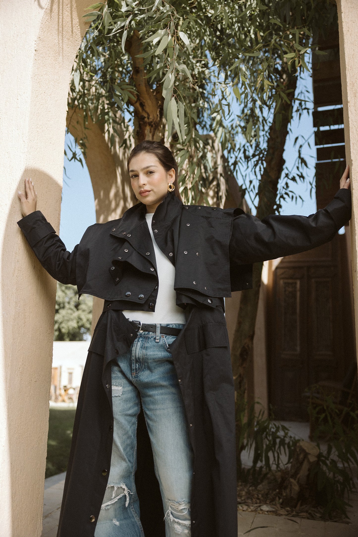 Jouzoor Coat In Black