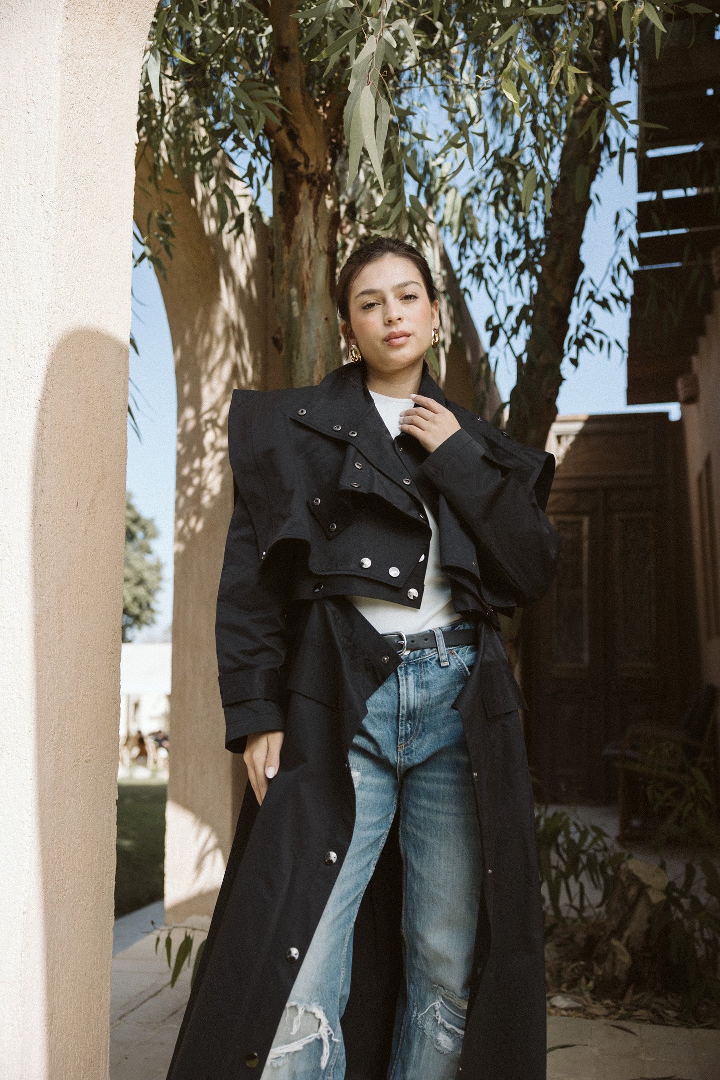 Jouzoor Coat In Black