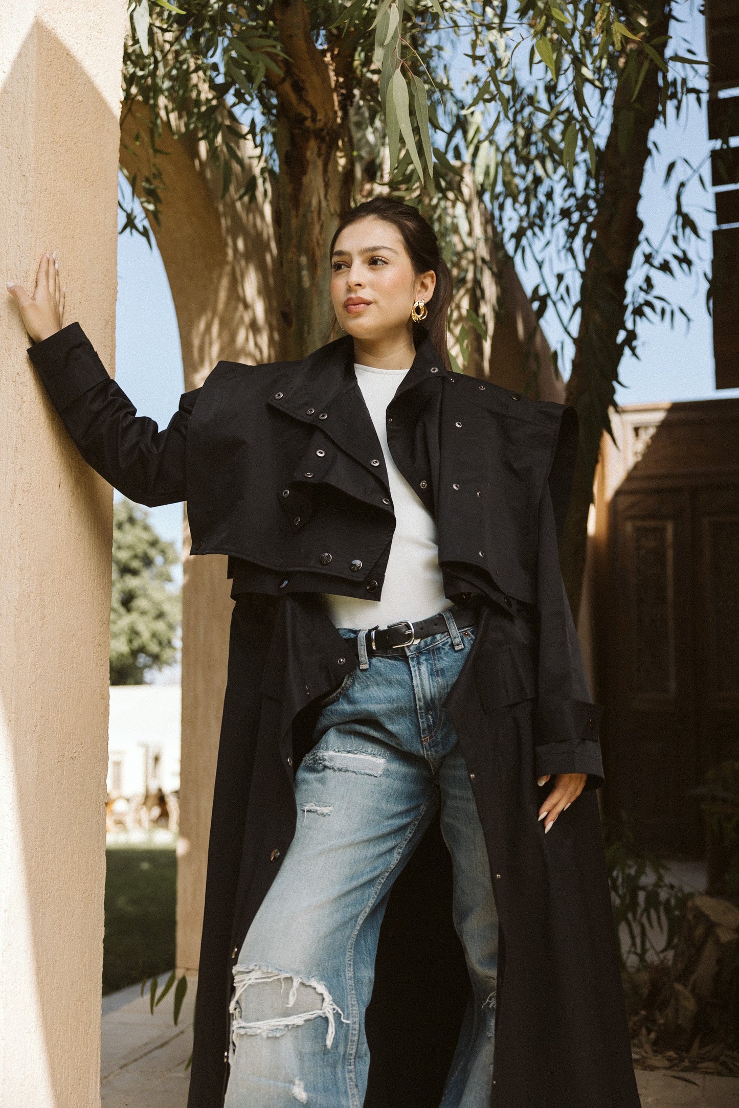 Jouzoor Coat In Black