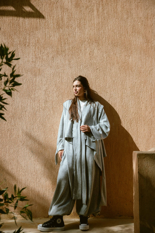 Ghalia Wool Set In Grey