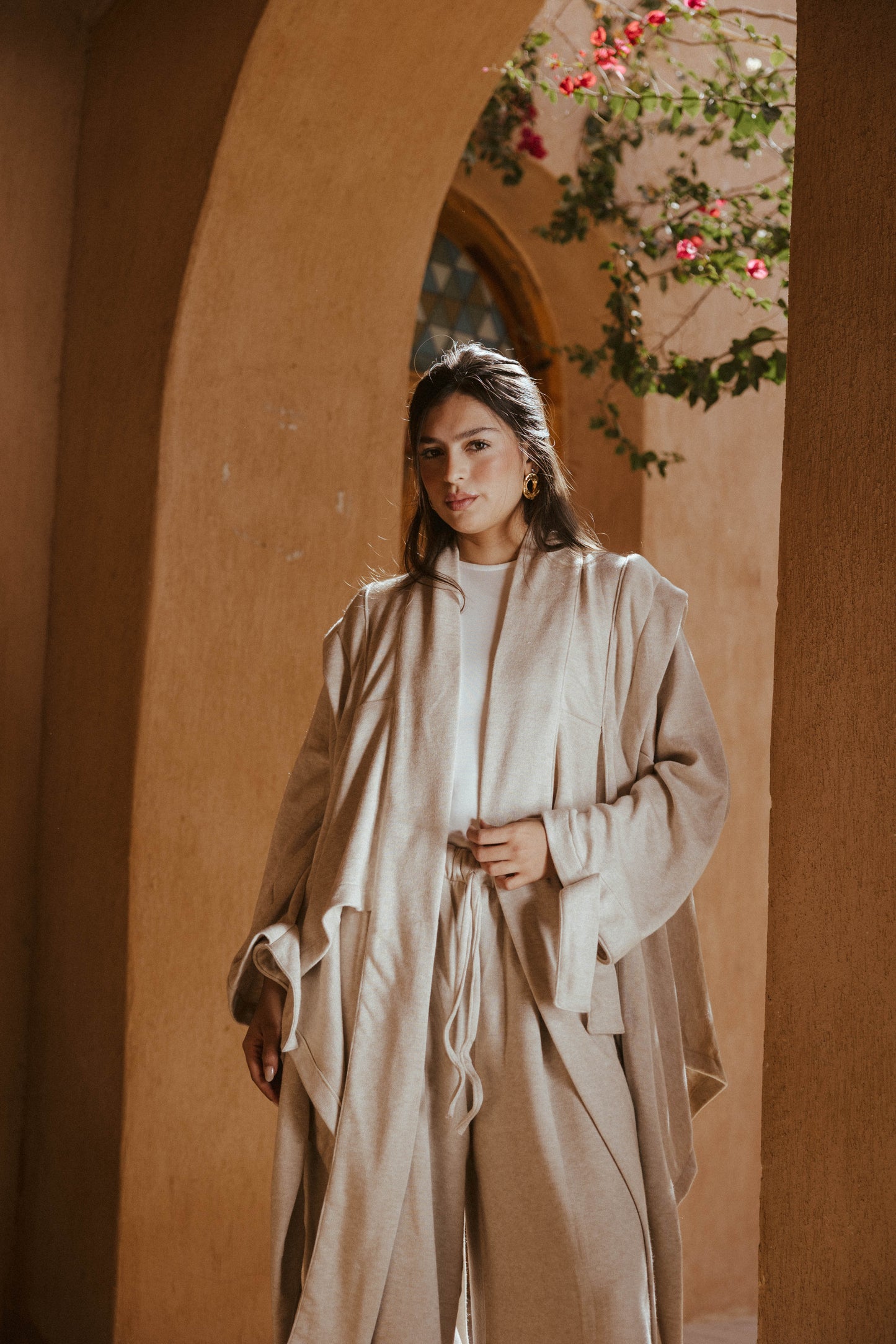 Ghalia Wool Set In Cafe