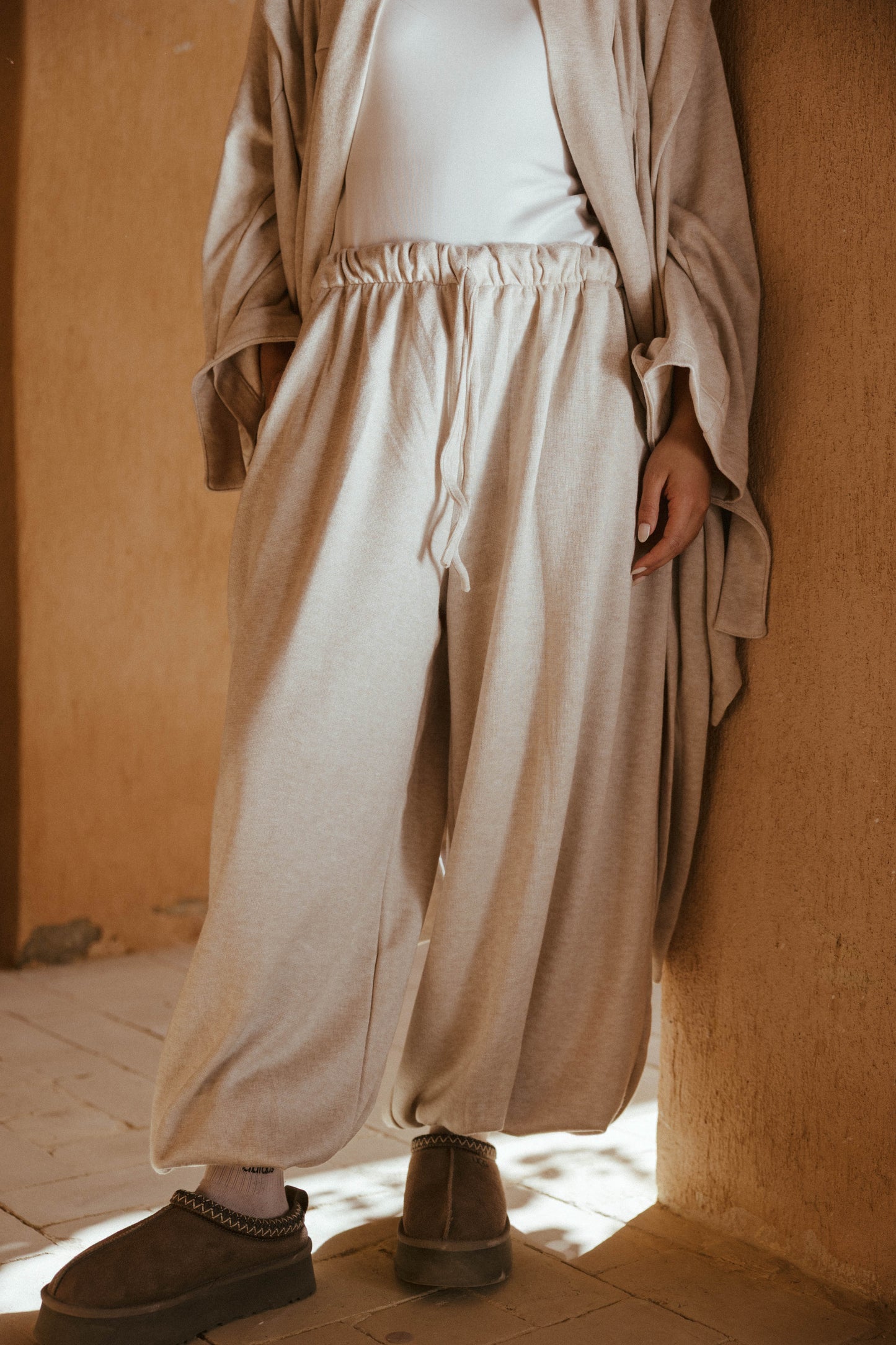 Ghalia Wool Set In Cafe