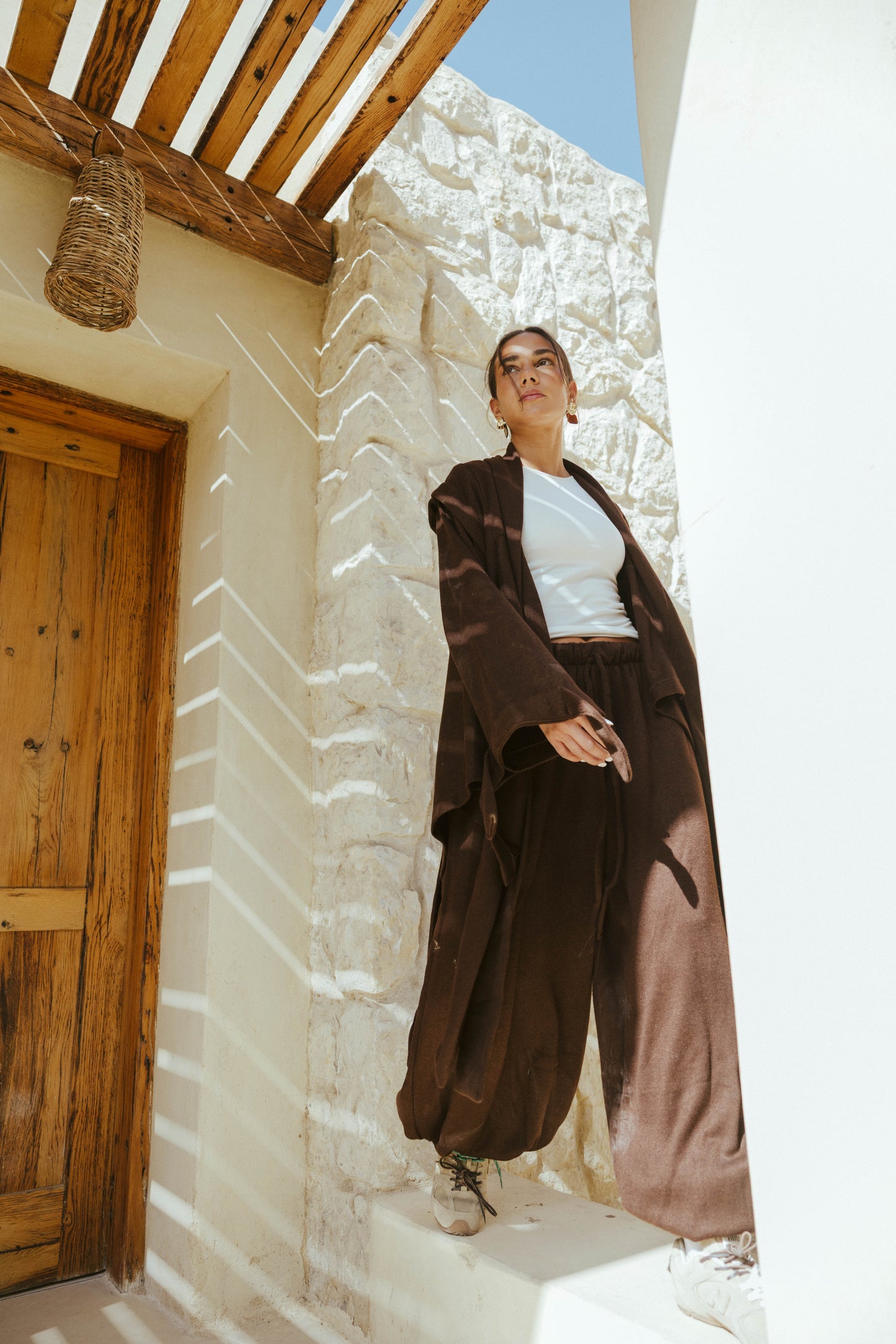 Ghalia Wool Set In Brown