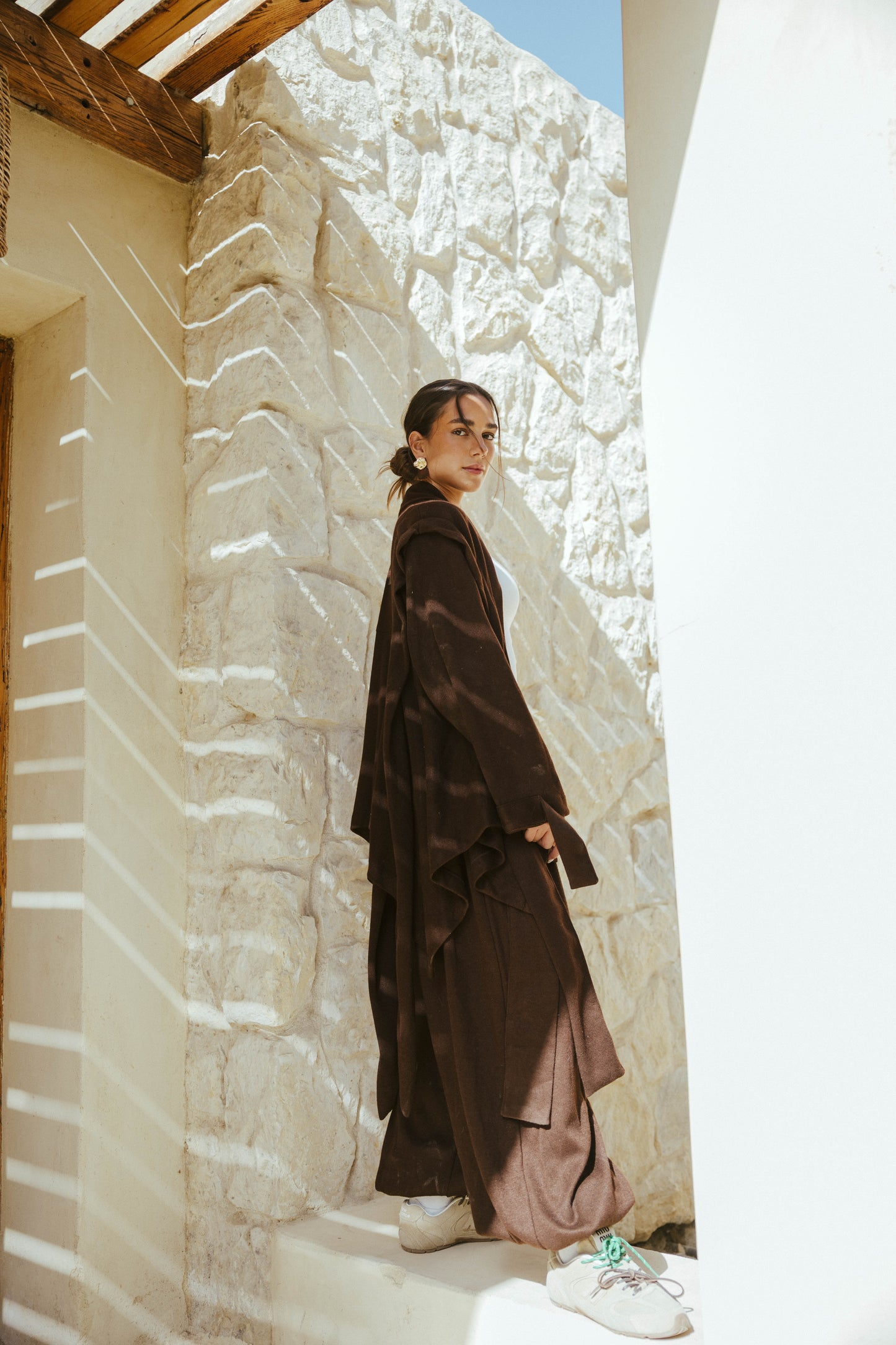 Ghalia Wool Set In Brown
