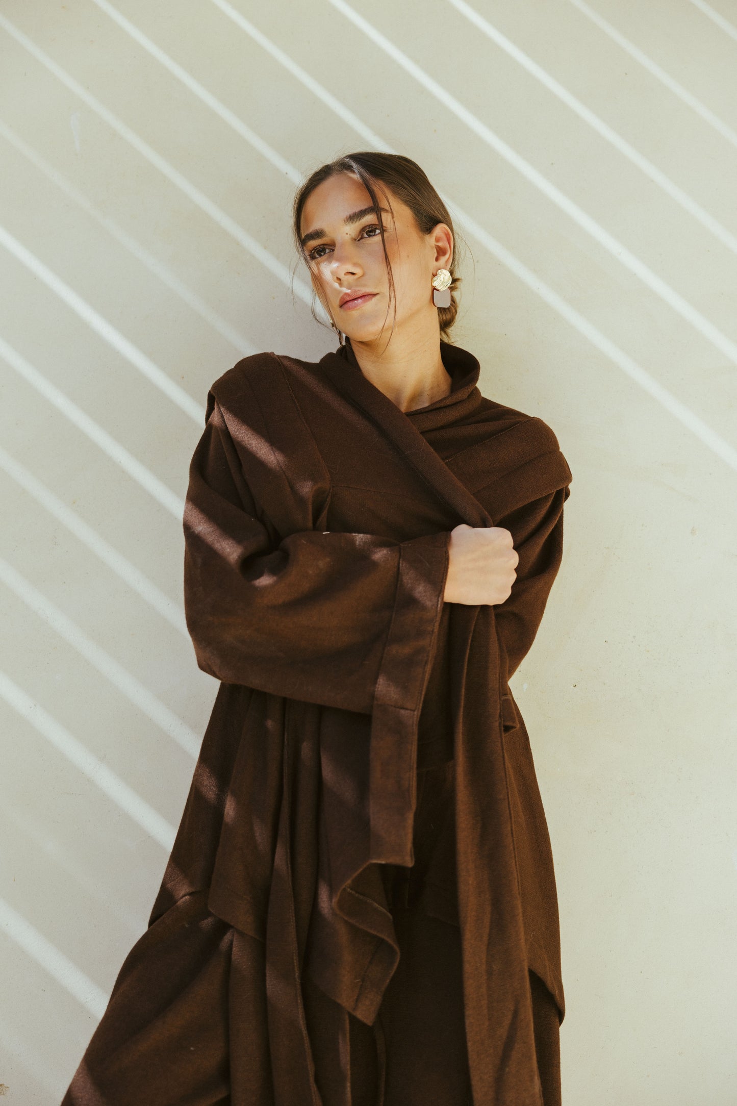 Ghalia Wool Set In Brown