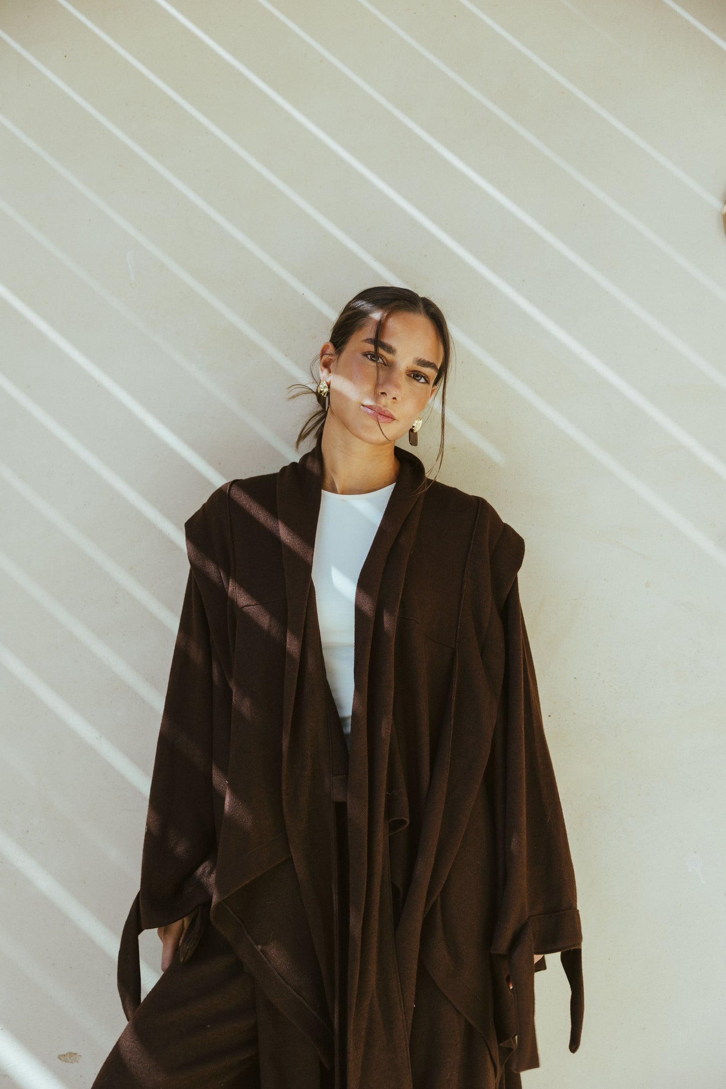 Ghalia Wool Set In Brown