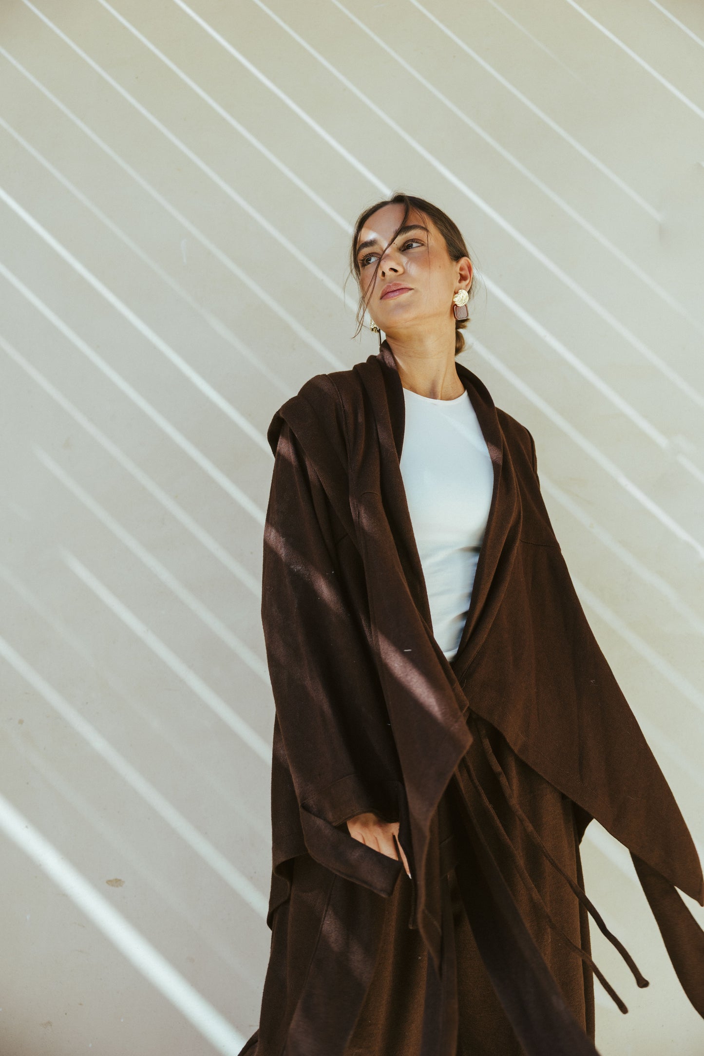 Ghalia Wool Set In Brown