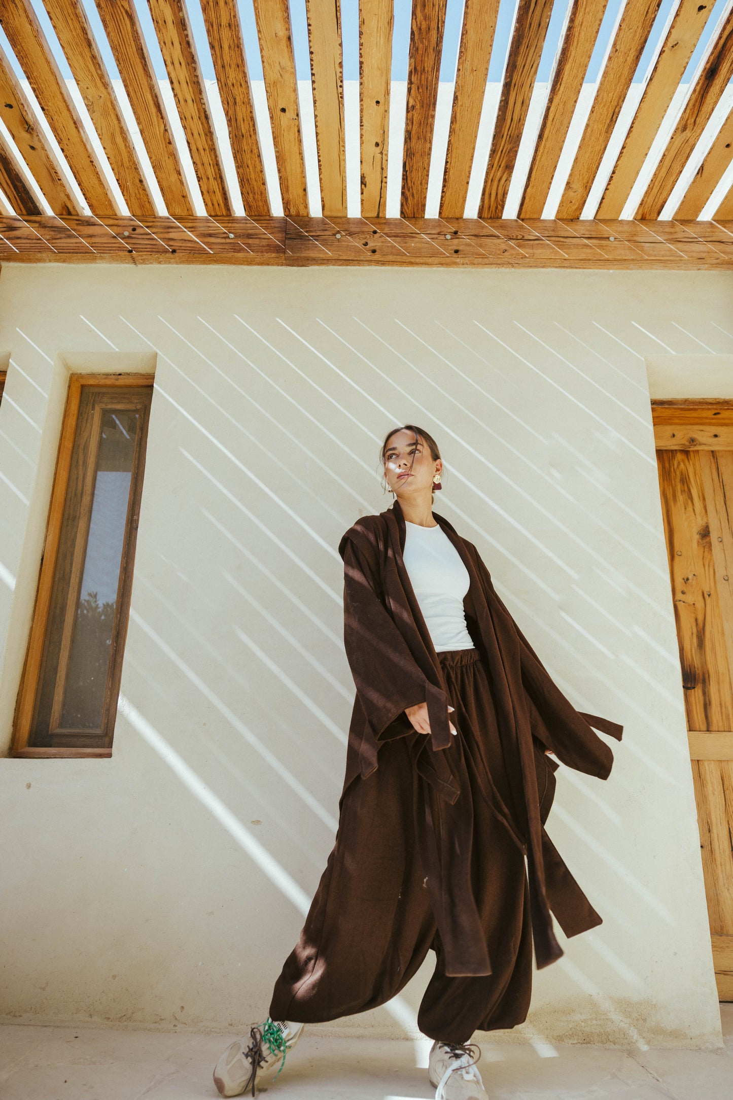 Ghalia Wool Set In Brown