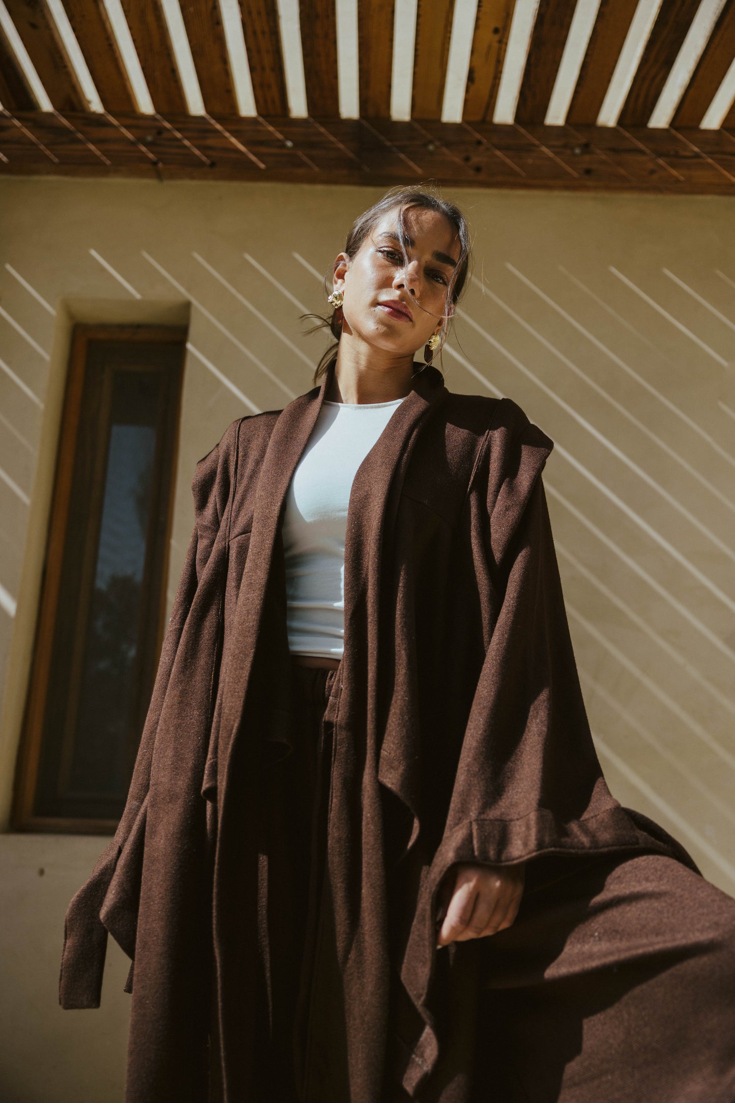 Ghalia Wool Set In Brown
