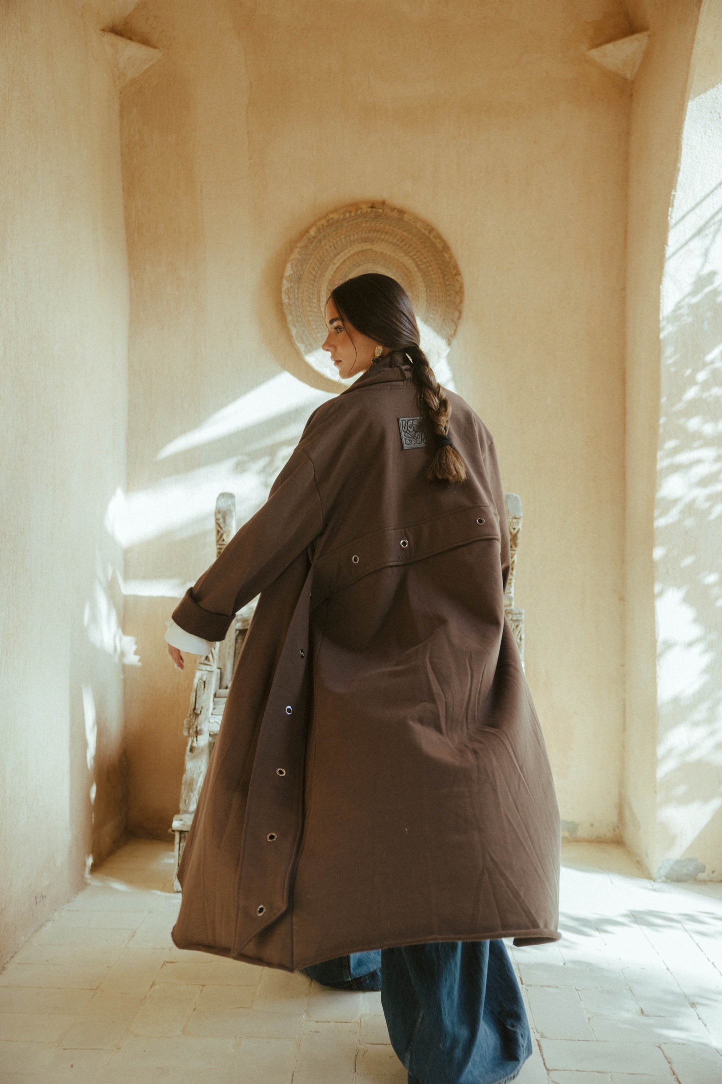 Qessa Kimono In Brown