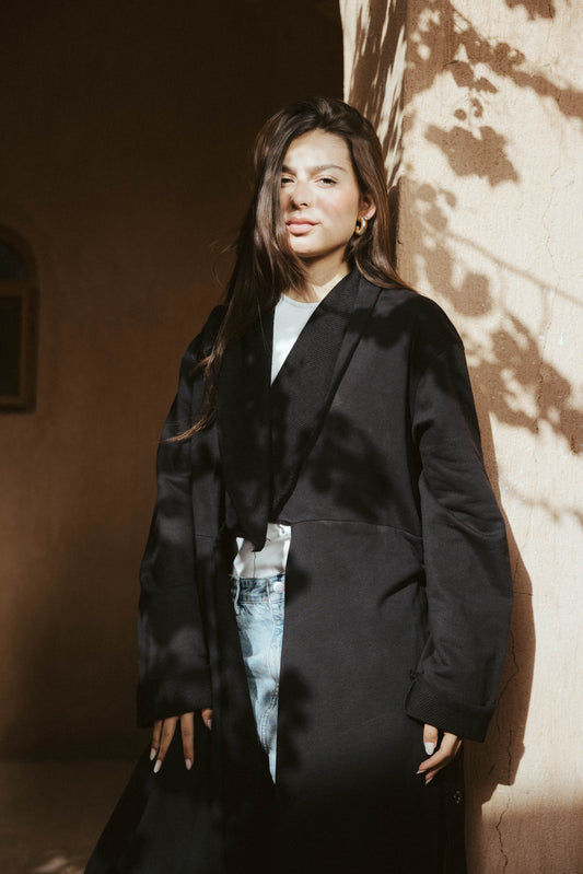 Qessa Kimono In Black