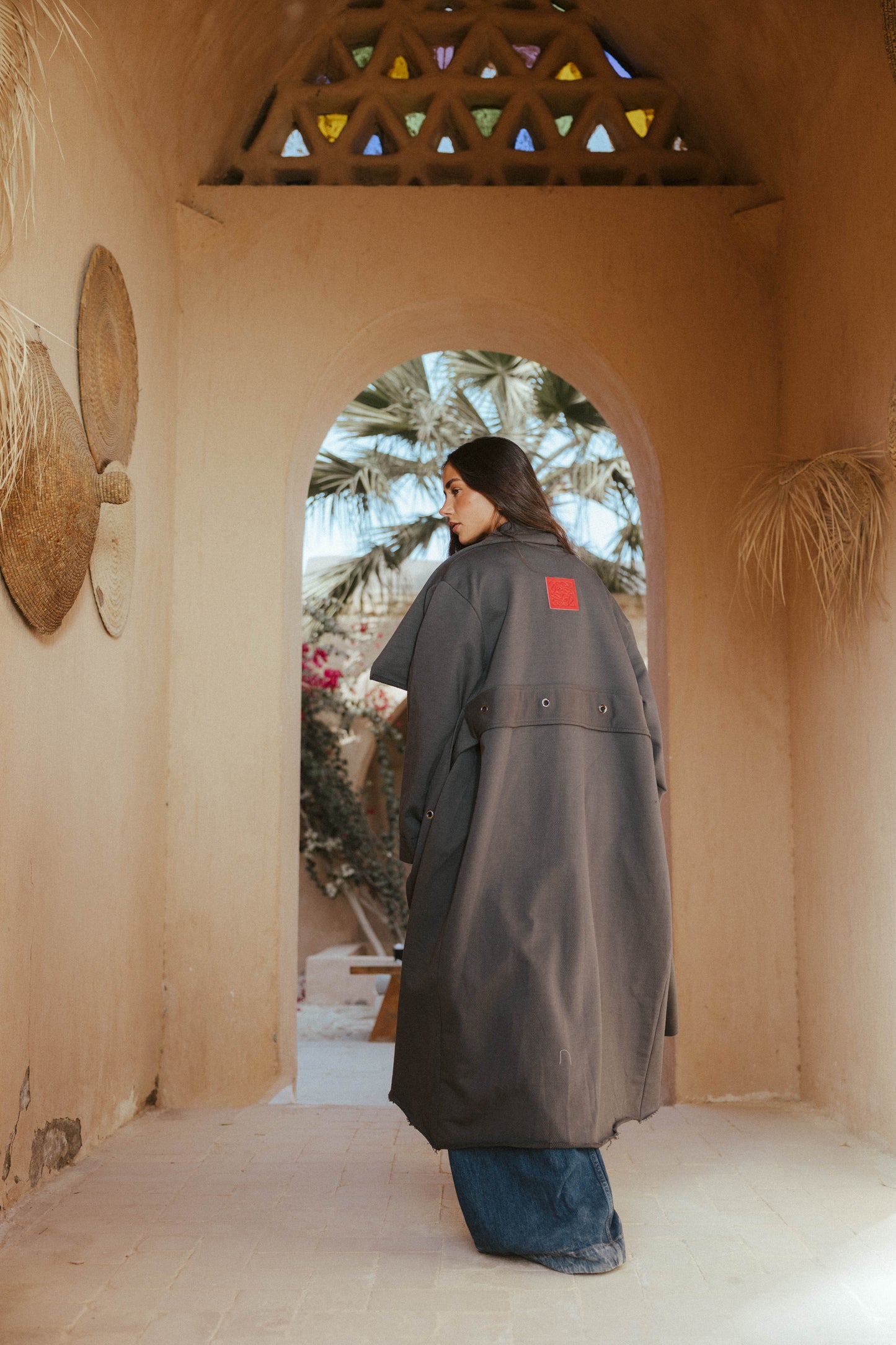 Qessa Kimono In Grey