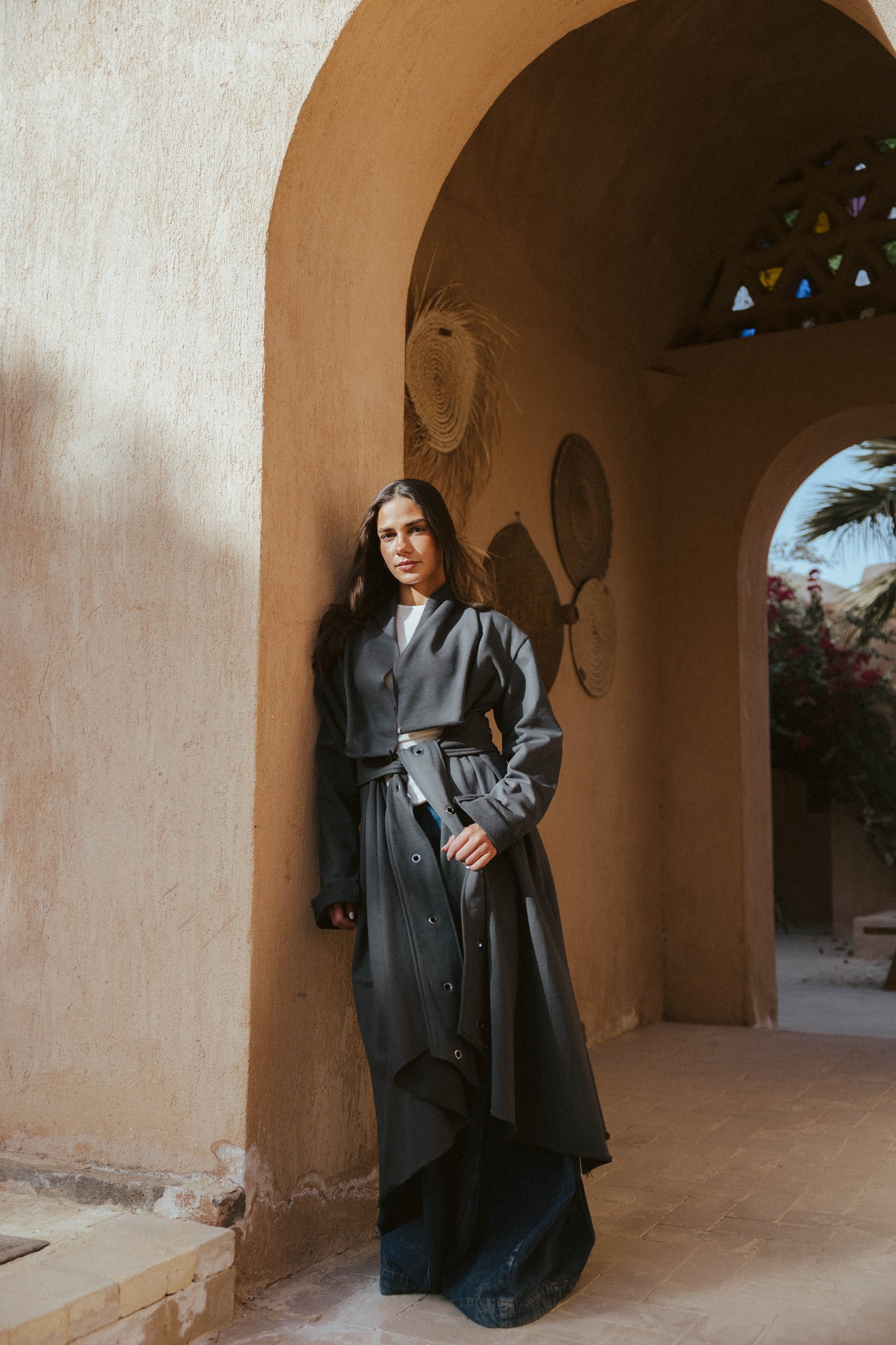 Qessa Kimono In Grey