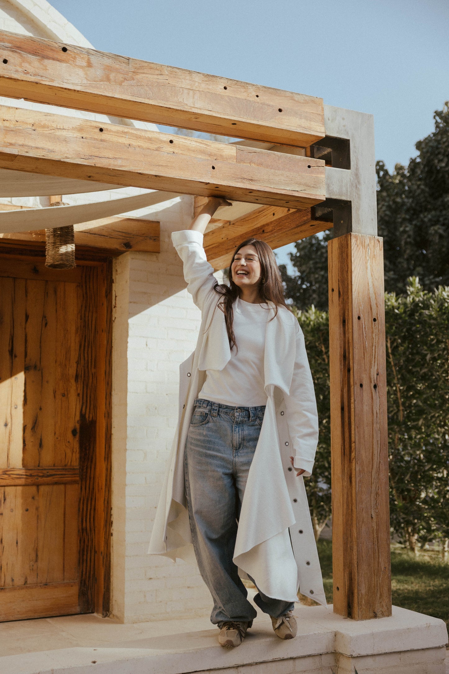 Qessa Kimono In Off-white