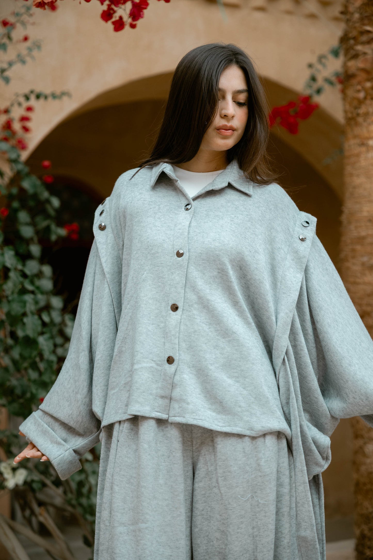 Njoom Wool Set In Grey